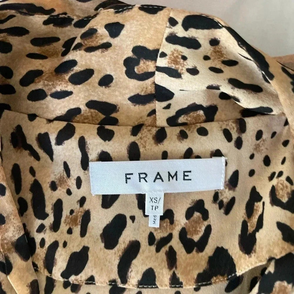 Frame Denim leopard double breasted blouse - Picture 5 of 14